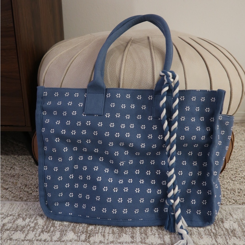 J. Crew Chambray Tote Bag